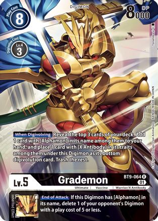 Grademon (Alternate Art) (BT9-064) - X Record Foil