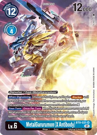 MetalGarurumon (X Antibody) (Alternate Art) (BT9-031) - X Record Foil