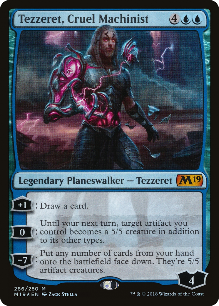 Tezzeret, Cruel Machinist (M19-286) - Core Set 2019 Foil