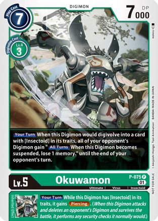 Okuwamon (P-075) - Digimon Promotion Cards Foil