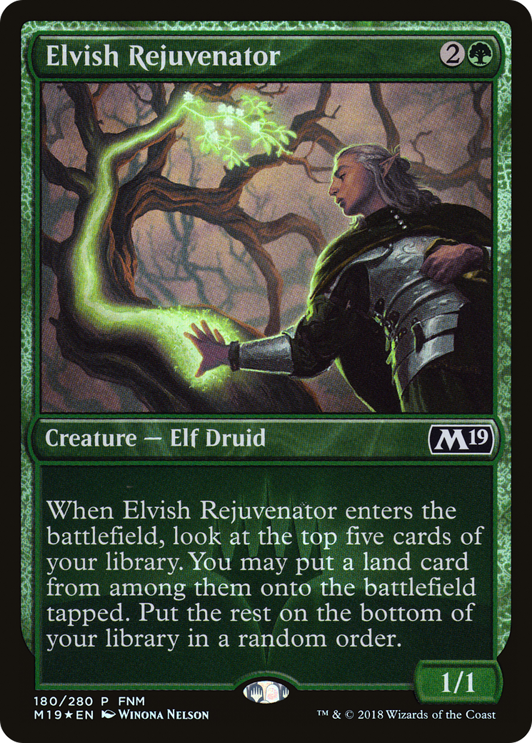 Elvish Rejuvenator (FNM-180) - Core Set 2019 Promos Foil