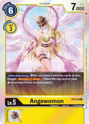 Angewomon (Official Tournament Pack Vol. 6) (ST3-09) - Starter Deck 03: Heaven's Yellow Foil