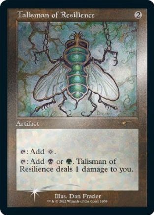 Talisman of Resilience (Retro Frame) (Foil Etched) (SLD-1059) - Secret Lair Drop Series Foil