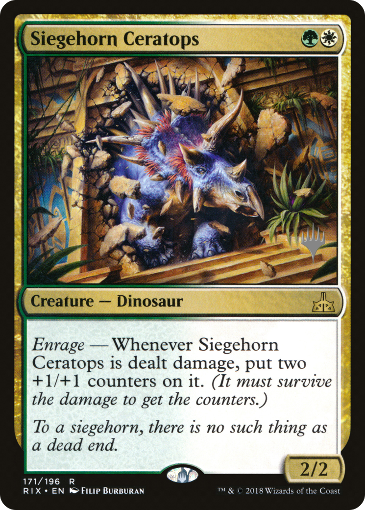 Siegehorn Ceratops (PPM20-171) - Rivals of Ixalan Promos