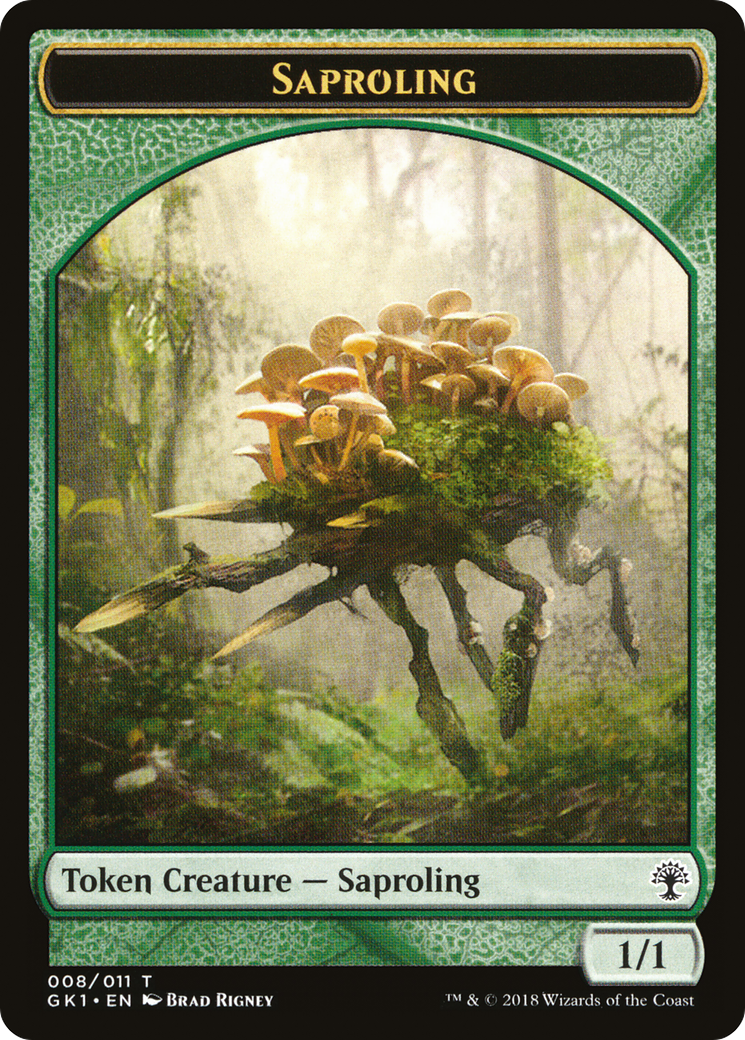 Saproling // Voja Double-Sided Token (GR1-8 // 11) - GRN Guild Kit Tokens