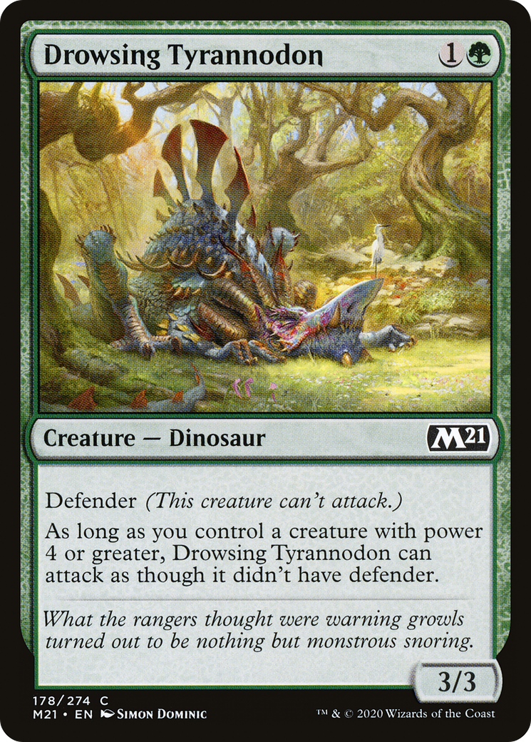 Drowsing Tyrannodon (M21-178) - Core Set 2021