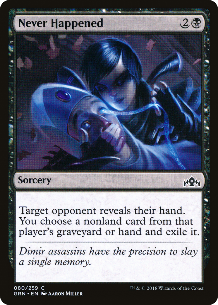 Never Happened (GRN-080) - Guilds of Ravnica Foil
