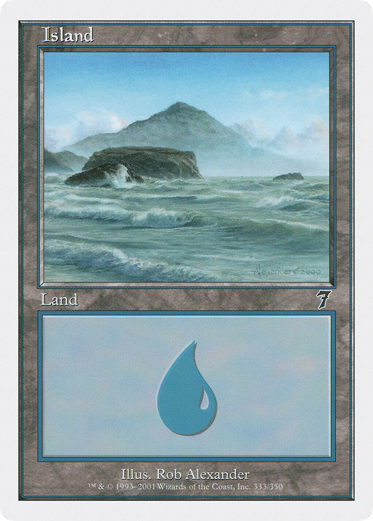 Island (7ED-333) - 7th Edition Foil
