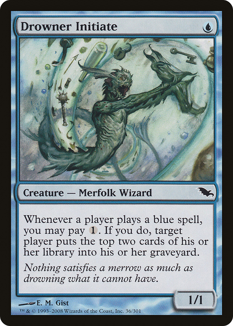 Drowner Initiate (SHM-036) - Shadowmoor