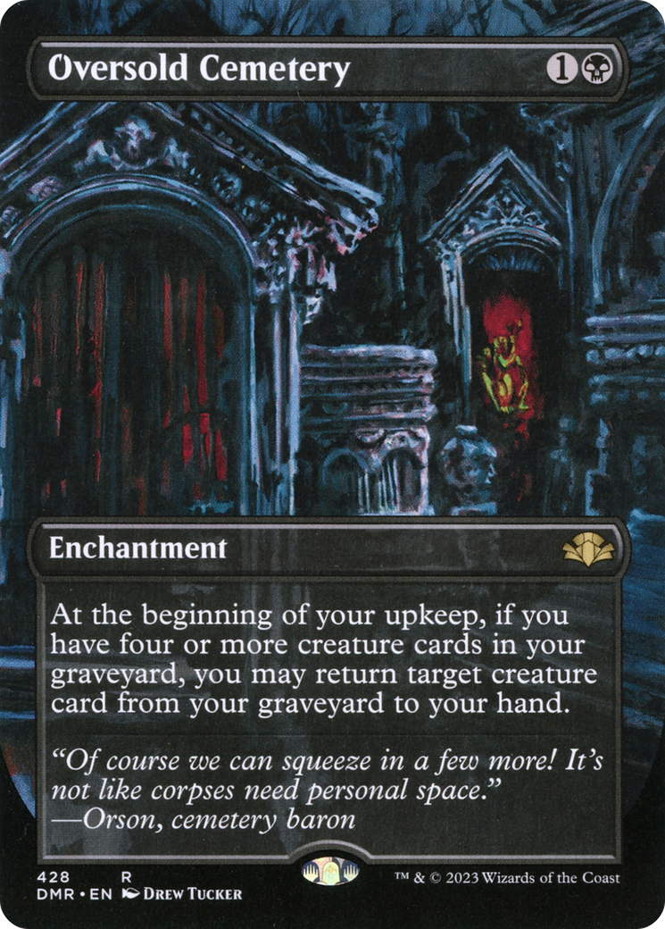 Oversold Cemetery (Borderless) (DMR-428) - Dominaria Remastered Foil