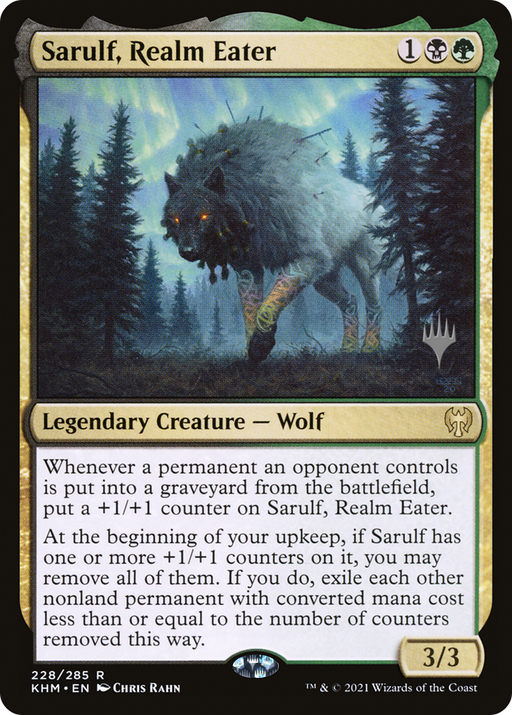 Sarulf, Realm Eater (PPKHM-228) - Kaldheim Promos Foil