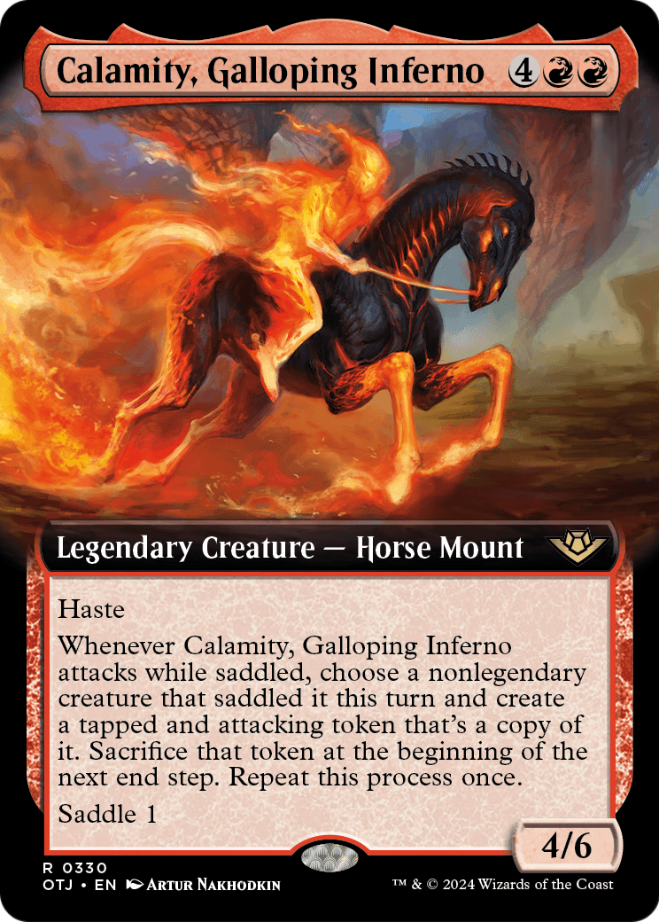 Calamity, Galloping Inferno (Extended Art) (OTJ-330) - Outlaws of Thunder Junction: (Extended Art)