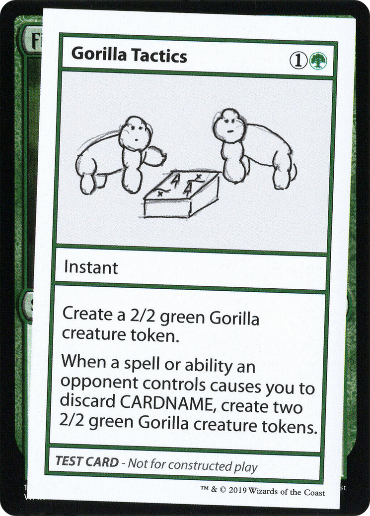 Gorilla Tactics (No PW Symbol) (CMB1-) - Mystery Booster Playtest Cards 2021