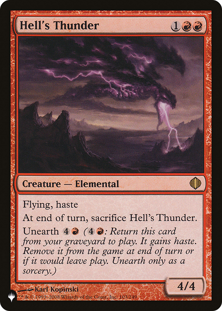 Hell's Thunder (LIST-ALA-103) - The List