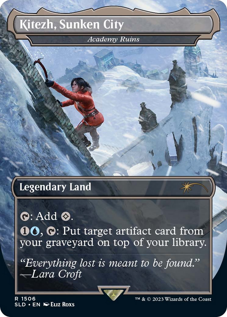 Kitezh, Sunken City - Academy Ruins (SLD-1506) - Secret Lair Drop / Kitezh, Sunken City (Borderless) Foil