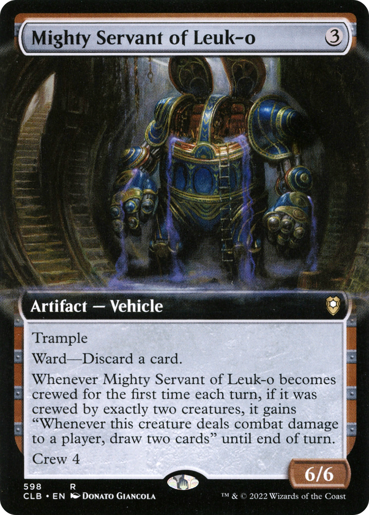 Mighty Servant of Leuk-o (Extended Art) (CLB-598) - Commander Legends: Battle for Baldur's Gate: (Extended Art)