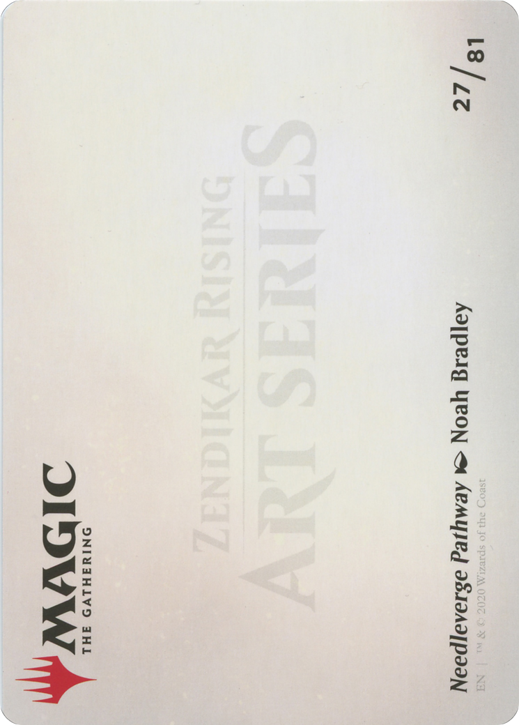 Needleverge Pathway // Needleverge Pathway (AZNR-027) - Zendikar Rising Art Series (Borderless) Foil