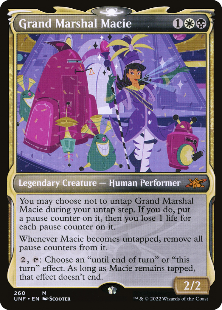 Grand Marshal Macie (Showcase) (UNF-260) - Unfinity: (Showcase) Foil