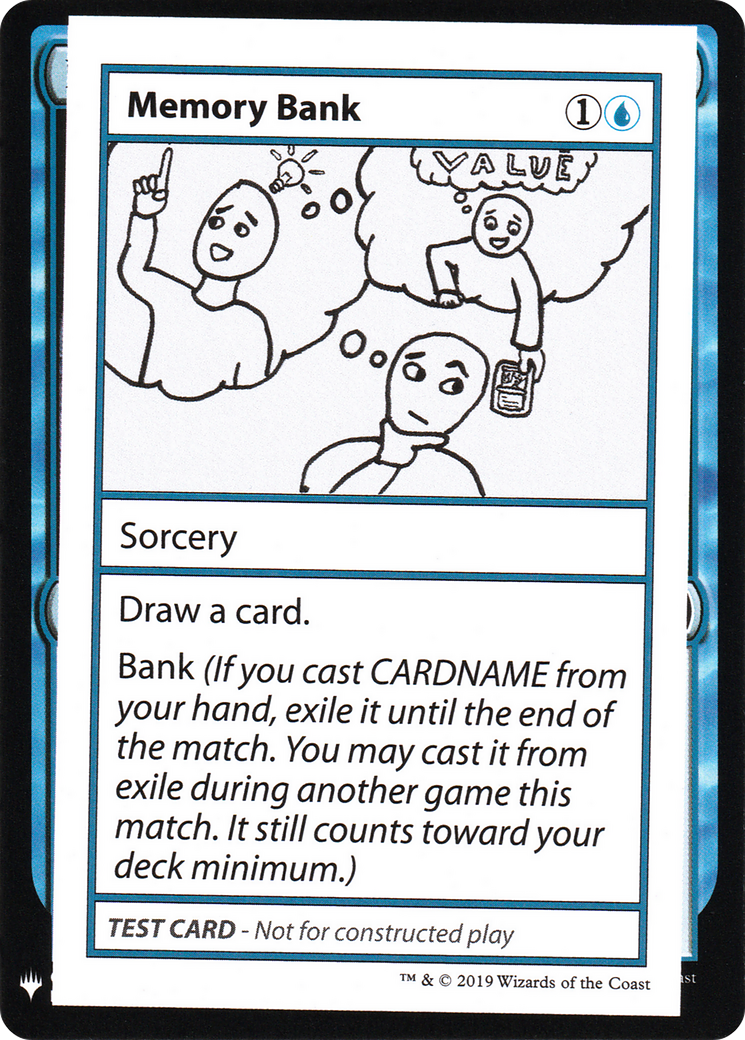 Memory Bank (CMB1-) - Mystery Booster Playtest Cards 2019