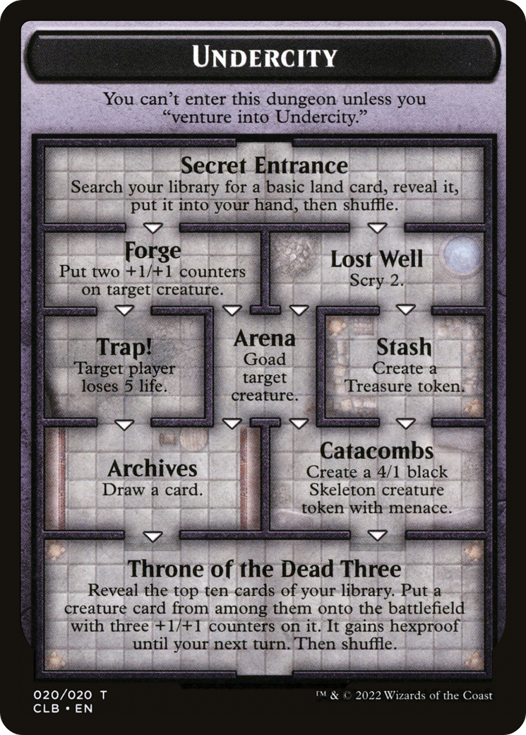 Undercity // The Initiative (TCLB-020) - Battle for Baldur's Gate Tokens Foil
