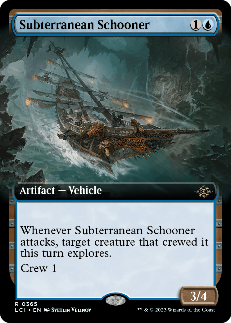 Subterranean Schooner (Extended Art) (LCI-365) - The Lost Caverns of Ixalan: (Extended Art) Foil