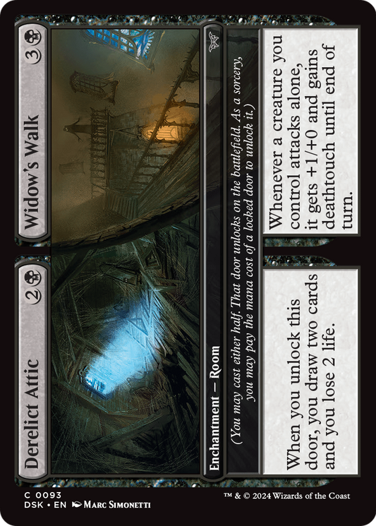Derelict Attic // Widow's Walk (DSK-093) - Duskmourn: House of Horror