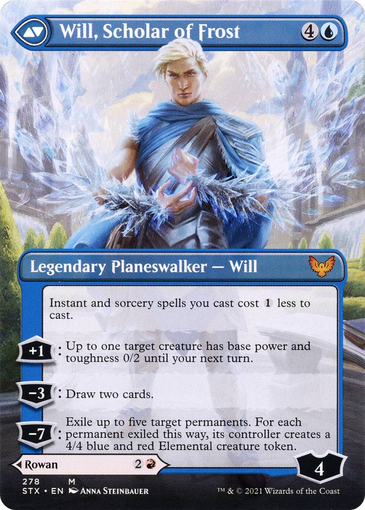 Rowan, Scholar of Sparks (Borderless) (STX-278) - Strixhaven: School of Mages (Borderless) Foil