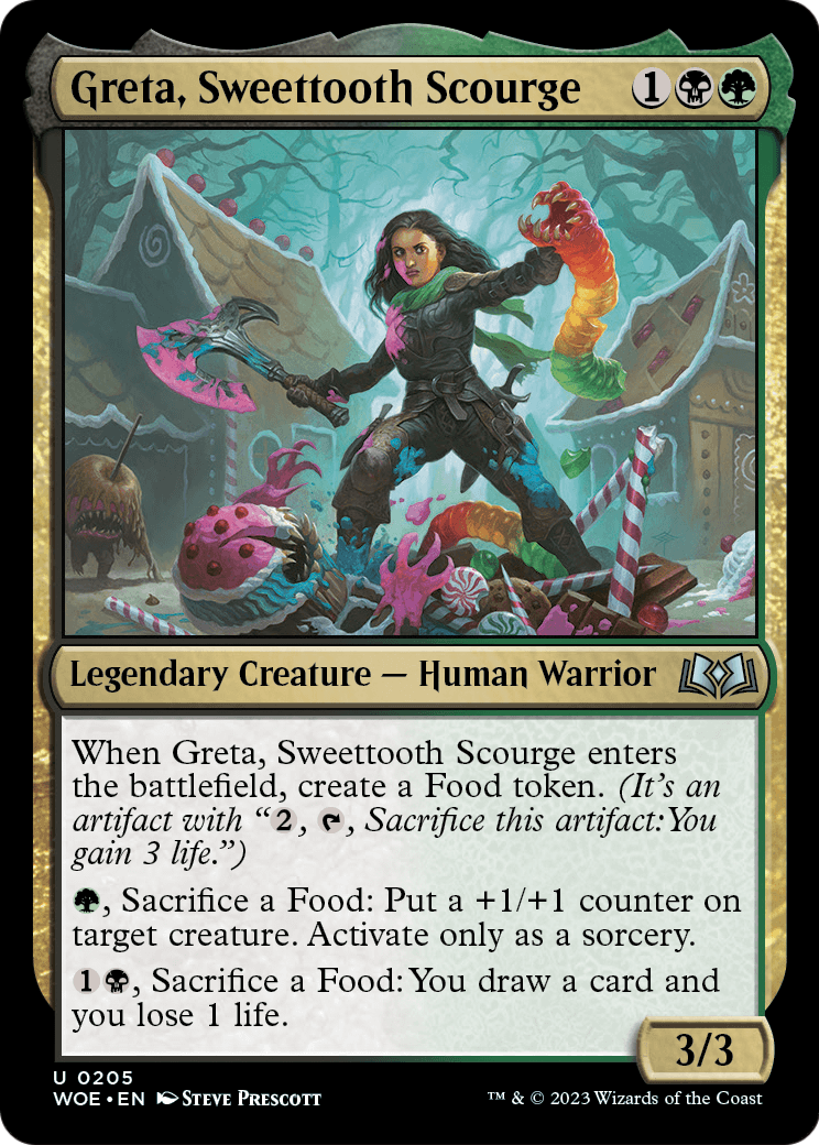 Greta, Sweettooth Scourge (WOE-205) - Wilds of Eldraine Foil