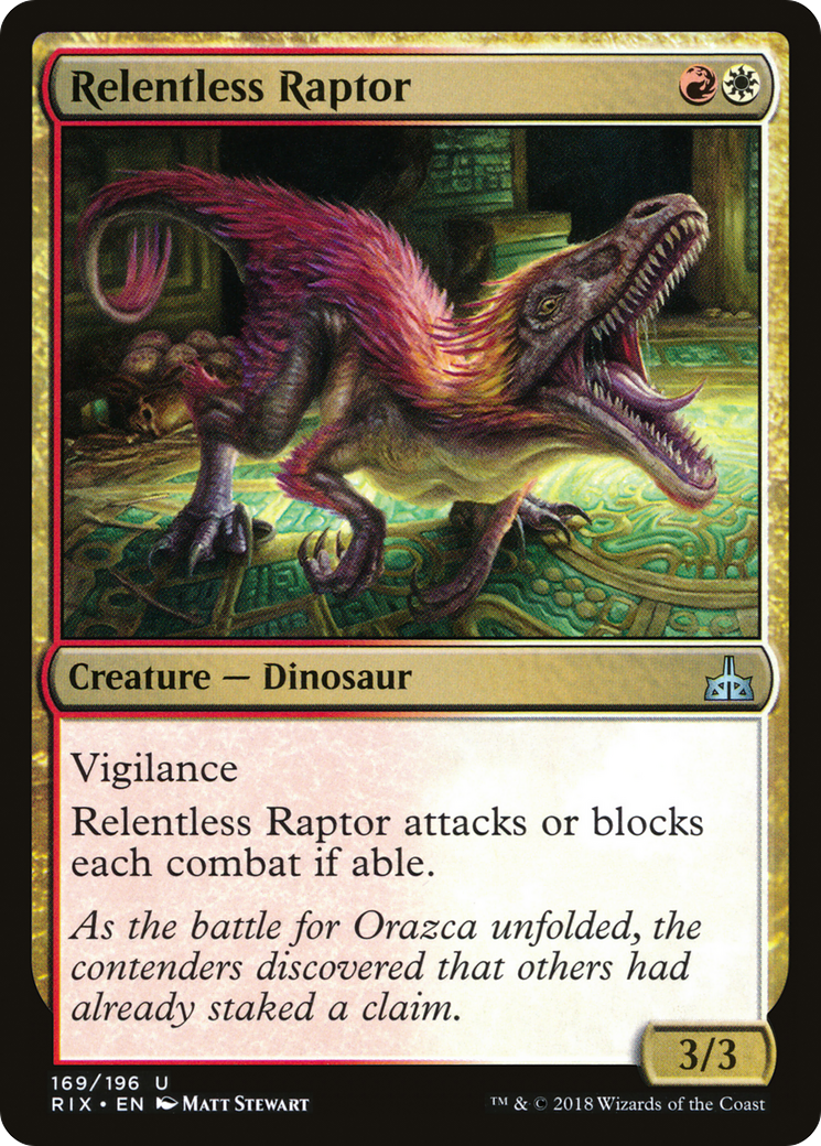 Relentless Raptor (RIX-169) - Rivals of Ixalan Foil