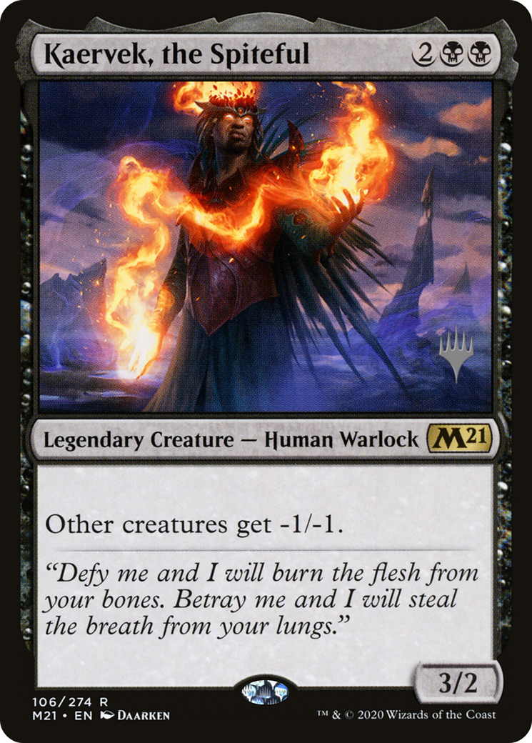 Kaervek, the Spiteful (PPM21-106) - Core Set 2021 Promos Foil