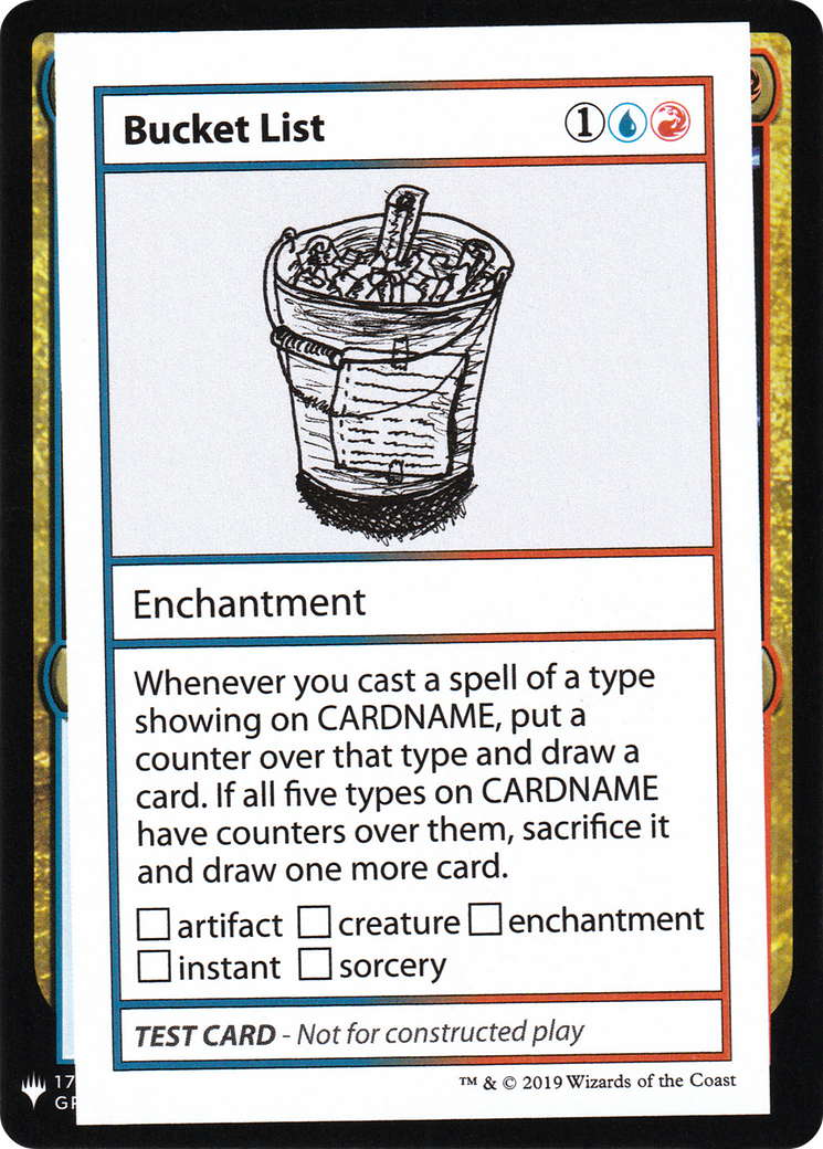 Bucket List (CMB1-) - Mystery Booster Playtest Cards 2019