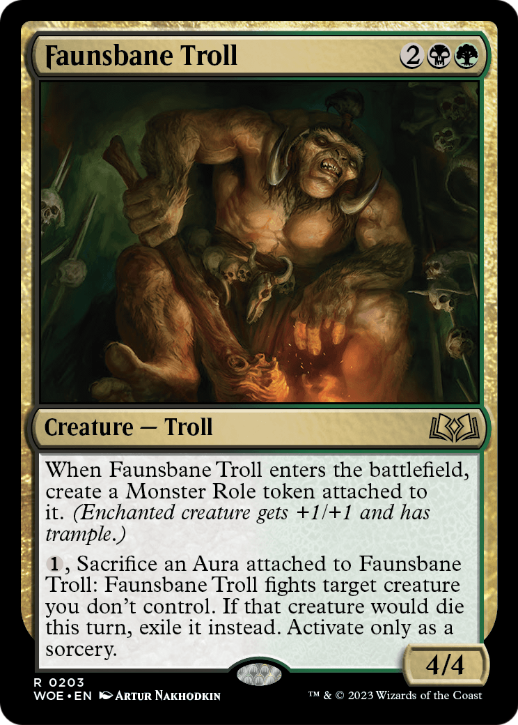Faunsbane Troll (WOE-203) - Wilds of Eldraine