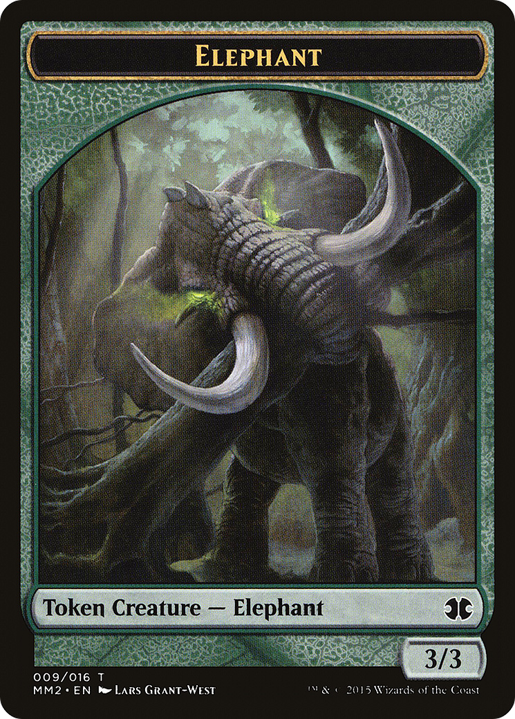 Elephant Token (MM2-009) - Modern Masters 2015 Tokens