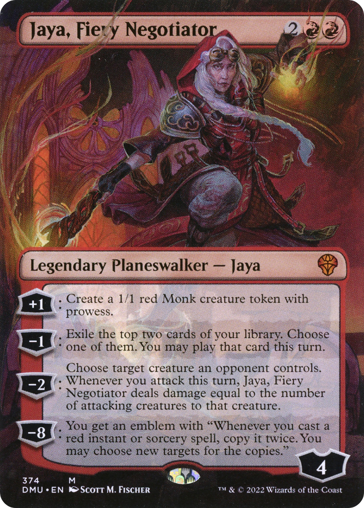 Jaya, Fiery Negotiator (Borderless) (DMU-374) - Dominaria United
