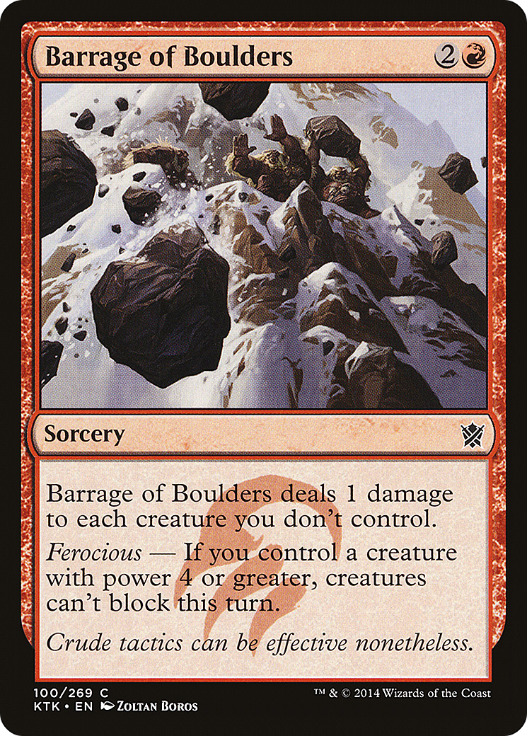Barrage of Boulders (KTK-100) - Khans of Tarkir