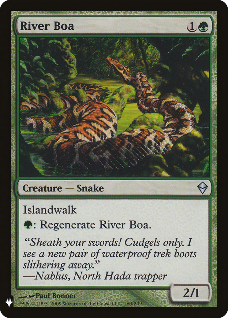 River Boa (LIST-ZEN-180) - The List
