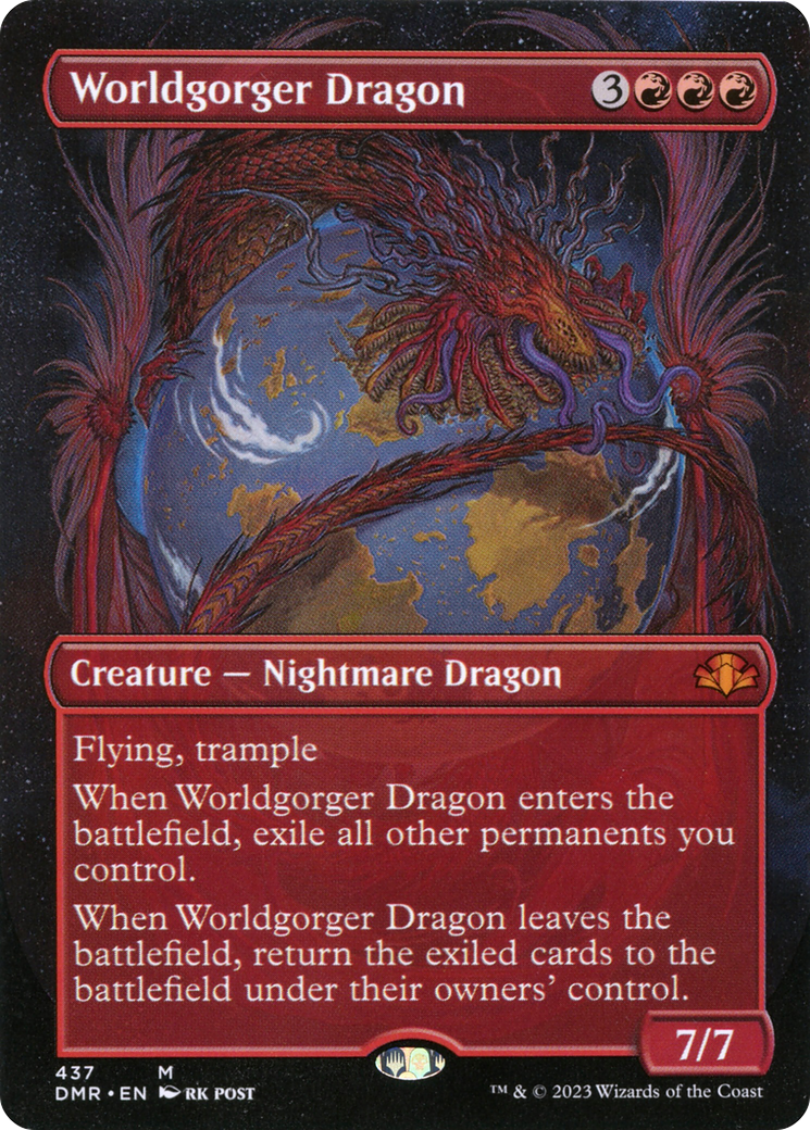 Worldgorger Dragon (Borderless) (DMR-437) - Dominaria Remastered
