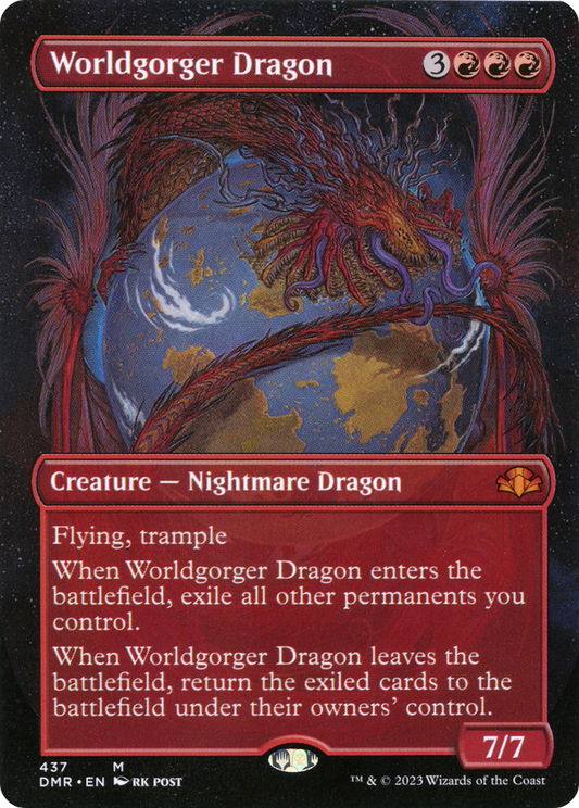 Worldgorger Dragon (Borderless) (DMR-437) - Dominaria Remastered
