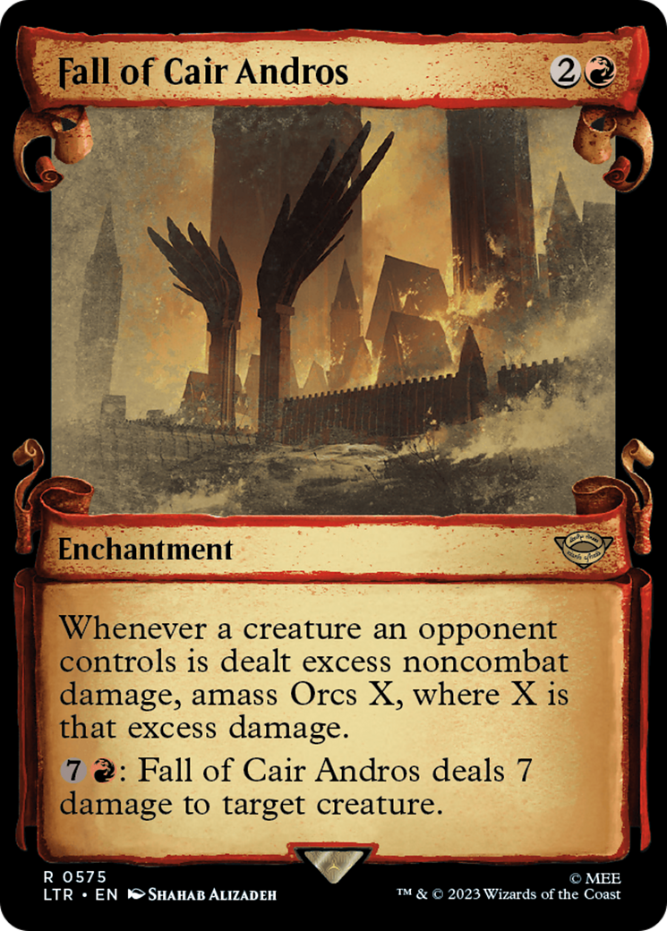 Fall of Cair Andros (Showcase Scrolls) (LTR-575) - The Lord of the Rings: Tales of Middle-earth: (Showcase)