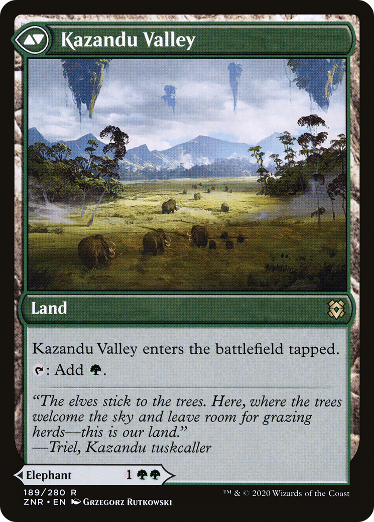 Kazandu Mammoth (ZNR-189) - Zendikar Rising Foil