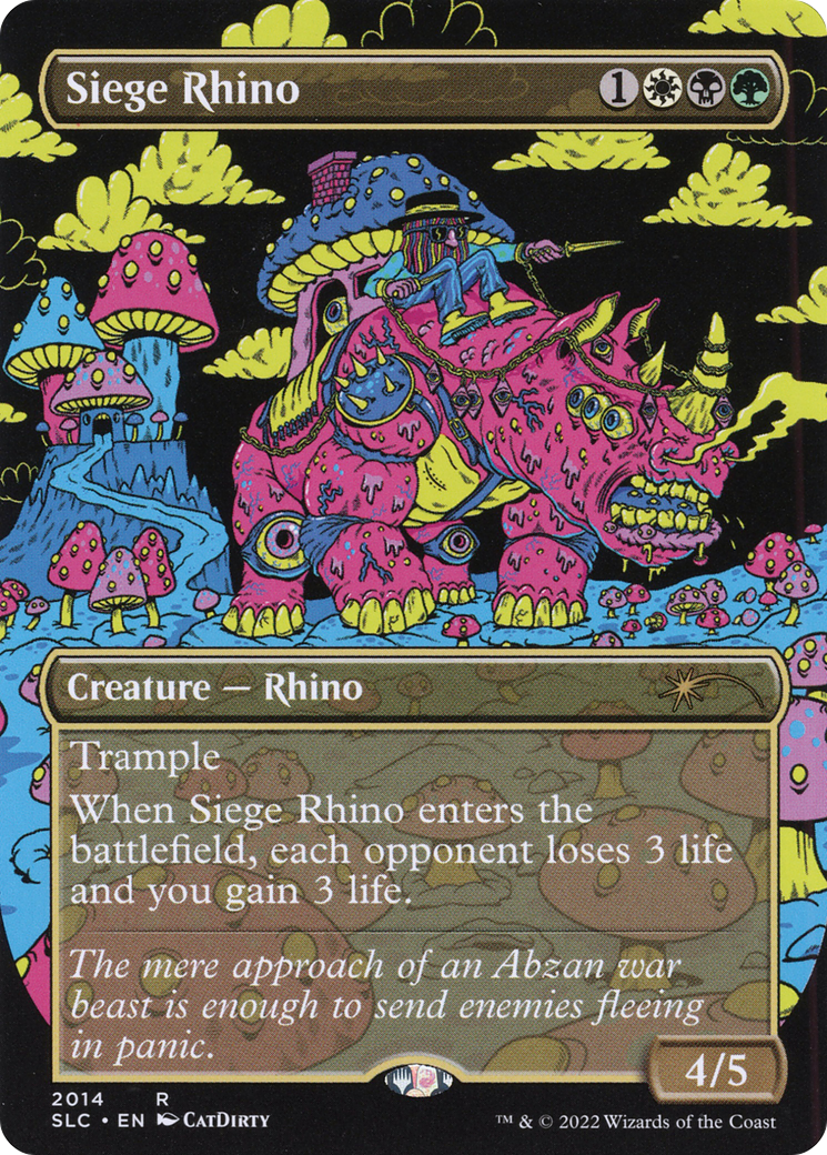Siege Rhino (SLC-2014) - Secret Lair Countdown Kit (Borderless)
