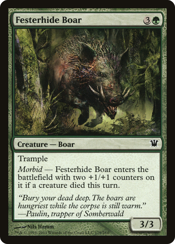 Festerhide Boar (ISD-179) - Innistrad