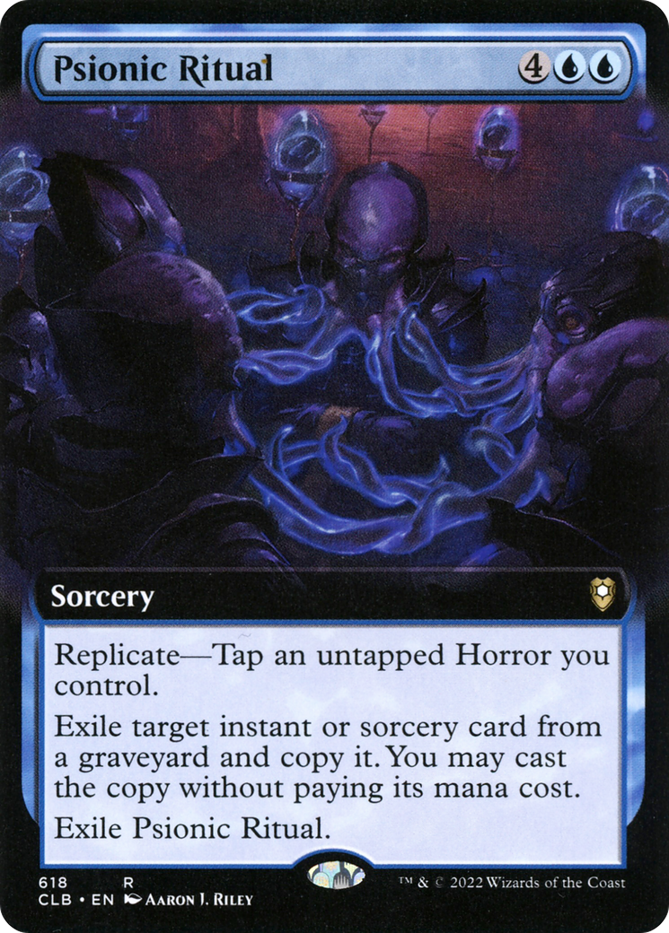 Psionic Ritual (Extended Art) (CLB-618) - Commander Legends: Battle for Baldur's Gate: (Extended Art)