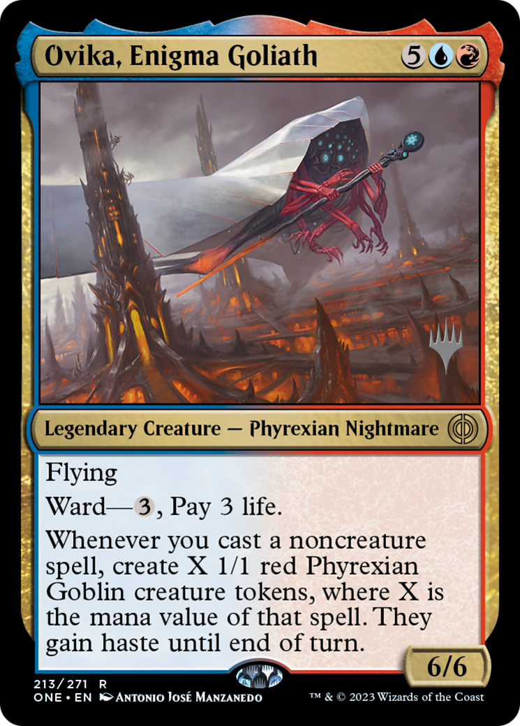 Ovika, Enigma Goliath (PPONE-213) - Phyrexia: All Will Be One Promos Foil