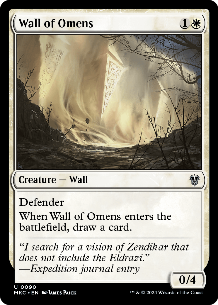 Wall of Omens (MKC-090) - Murders at Karlov Manor Commander