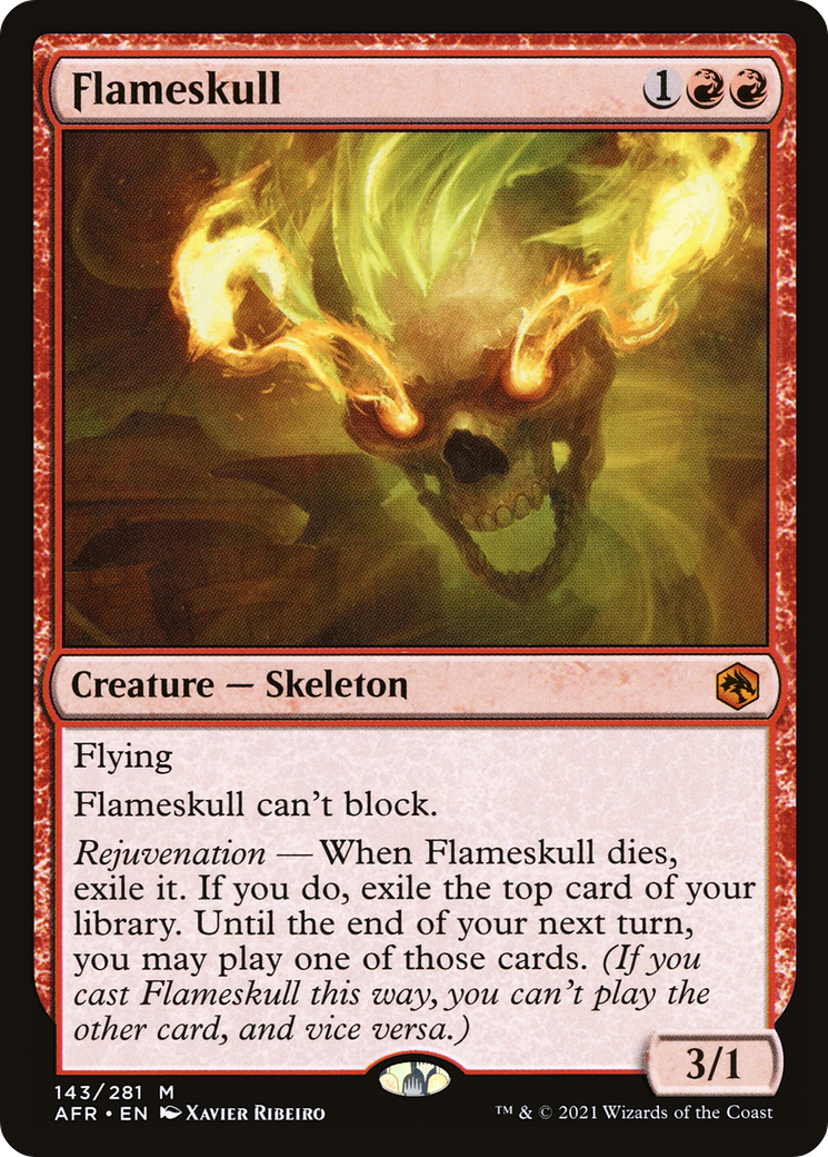 Flameskull (AFR-143) - Adventures in the Forgotten Realms Foil