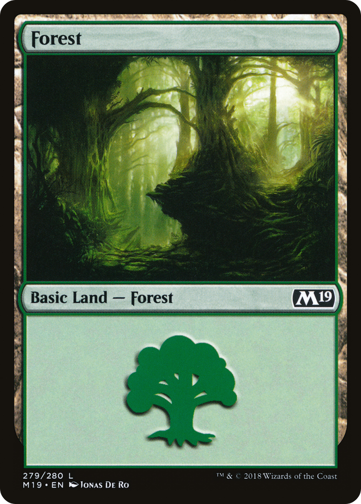 Forest (279) (M19-279) - Core Set 2019 Foil