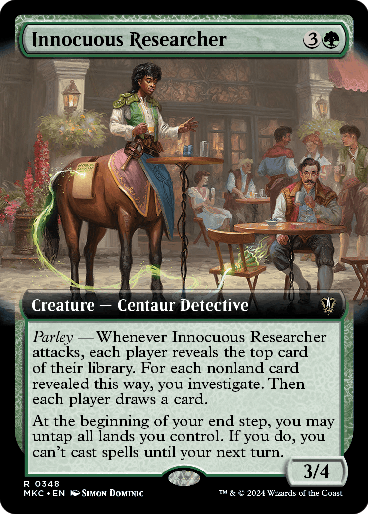 Innocuous Researcher (Extended Art) (MKC-348) - Murders at Karlov Manor Commander: (Extended Art)