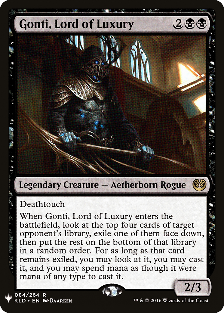 Gonti, Lord of Luxury (LIST-KLD-84) - The List