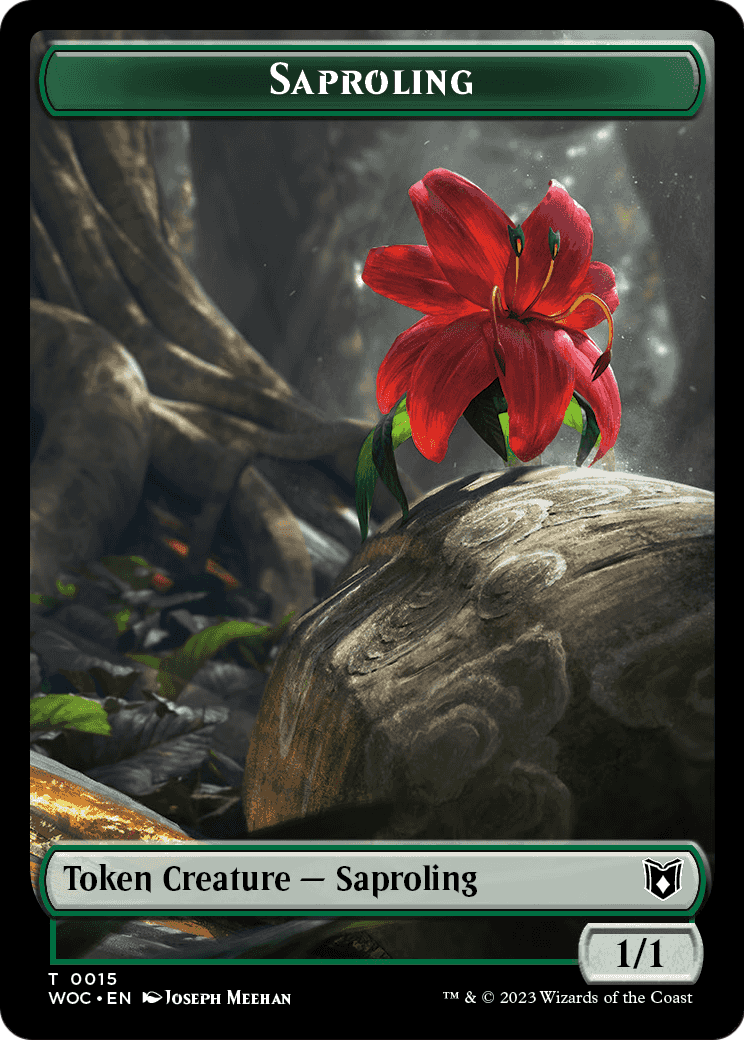 Saproling (TWOC-015) - Wilds of Eldraine Commander Tokens Foil